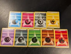 Pokemon XY Generations NM COMPLETE SET Com NON-holo Basic Energy Cards -Lot of 9 - Image 1
