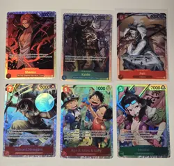 One Piece TCG Lot Of SR Cards English Newgate Shanks Kaido - Image 1