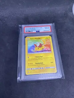 Ash's Pikachu TCG SM108 2017 Promo Card Pokemon 'I Choose You! Psa 8 - Image 1