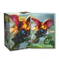 DRAGON SHIELD Burnbug brushed art 100 CARD SLEEVES DECK PROTECTORS MTG Pokemon - Image 1