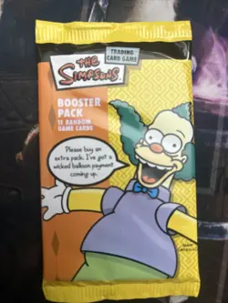 Simpsons Trading Card Game Booster Pack - Image 1