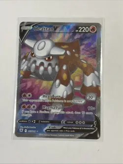Pokemon TCG Heatran v Astral Radiance Holo Full Art Ultra Rare Card 165/189 - Image 1