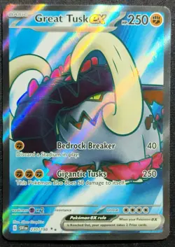 Great Tusk ex - 230/198 - Scarket & Violet Base- Ultra Rare - Pokemon Card - NM - Image 1