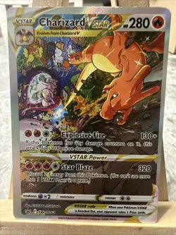Pokemon TCG Charizard VSTAR SWSH262 Holo Black Star Promo Alternative Art - Image 1