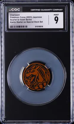 2023 POKEMON COINS JPN S&V SER KANTO STARTER EX SPECIAL DECK SET CHARIZARD CGC 9 - Image 1
