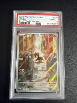 Pokemon TCG Litleo IR 139/132 Illustration Rare PSA 10 Gem Mint - Image 1