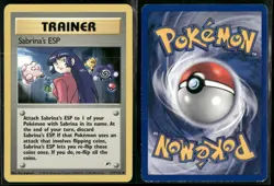 ✰ SABRINA'S ESP 117/132 UNCOMMON GYM HEROES POKEMON ✰ MP - Image 1