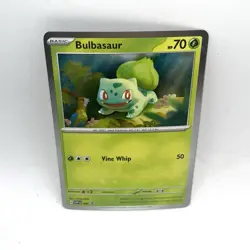 Pokemon Scarlet & Violet 151 Bulbasaur SVP 046 Cosmos Holo Black Star Promo NM - Image 1