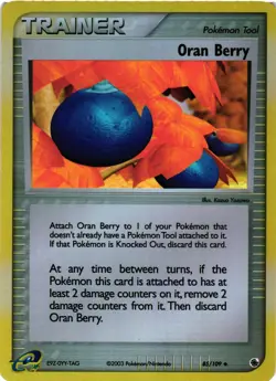 Pokemon TCG Oran Berry EX Ruby and Sapphire 85/109 Reverse Holo Uncommon VLP - Image 1
