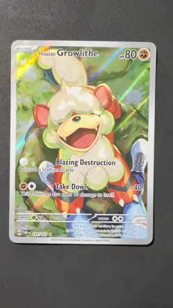Pokemon TCG Hisuian Growlithe 181/167! NM Condition! - Image 1
