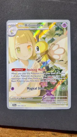 Pokemon TCG Near Mint Journey Together Lillie's Ribombee 164 Illustration Rare - Image 1