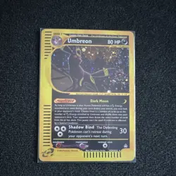 Pokemon Umbreon 80 HP Holo Rare Aquapolis H29/H32 2002 Mitsuhiro Arita- DIY - Image 2