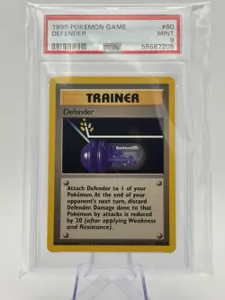 1999 Pokemon Base Set Defender #80 PSA 9 MINT Wizards of the Coast (WOTC) - Image 4