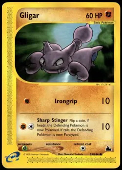 Gligar 59/144 Common Skyridge Pokemon LP - Image 1