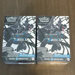 2x Pokemon Scarlet & Violet Black Bolt Booster Bundle Boxes Sealed - Image 1