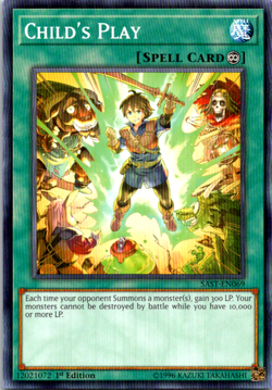 Child's Play SAST-EN06 Yu-Gi-Oh! 1st Edition Light Play - Image 1