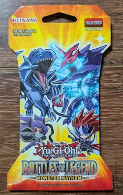 Lot of 6 Yu-Gi-Oh Yugioh Battles Of Legend Monster Mayhem Sleeved Booster Packs - Image 1