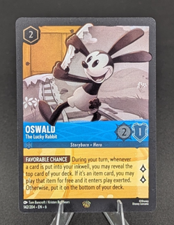Disney Lorcana 142/204 Oswald - The Lucky Rabbit - Azurite Sea (6) - Image 1