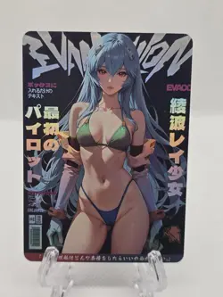 Rei Ayanami Evangelion Anime Waifu Card - Image 1