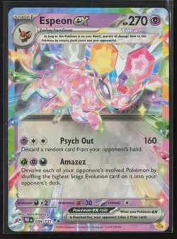 Espeon ex Double Rare SV: Prismatic Evolutions 034/131 NM Pokemon Card - Image 1