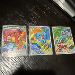 Pokemon Charmander Squirtle Bulbasaur Basic Holo Card Lot English - Image 1