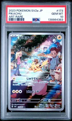 PSA 10 Pikachu 173/165 Sv2a: Pokemon Card 151 Holo (Japanese) - Image 1