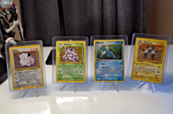 Vintage Pokemon Card Holo Rare Lot, Clefairy, Nidoking, Vaporeon, Damaged, Playe - Image 1
