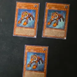 Yu-Gi-Oh! Konami Test Tiger GLAS-EN036 1st Edition Effect Beast x3 Cards English - Image 1