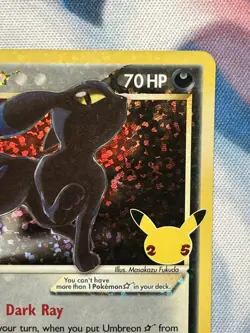 Umbreon Gold Star 17/17 Celebrations 25th Anniversary Classic Pokemon Card NM - Image 4