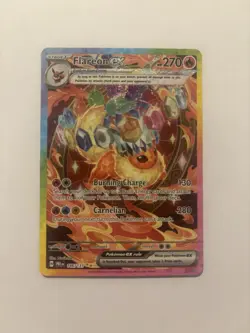Pokemon TCG Flareon EX Prismatic Evolutions Card 146/131 Sir Illustration Rare - Image 1