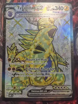 Tyranitar ex 211/197 Obsidian Flames Full Art Ultra Rare Holo Pokemon Card NM - Image 1