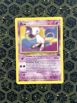 Mew Black Star Promo #8 Non-Holo Card WOTC - Image 1