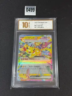 Pokemon Card m2a 044/193 Pikachu ex RR MEGA Dream ex Grade 10 - Image 1
