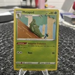 Metapod 002/192 NM / M - Asako Ito Crocheted Art - Rebel Clash Pokemon Card - Image 1