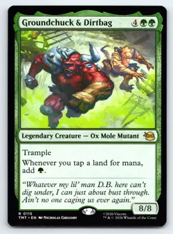 MTG Groundchuck & Dirtbag Normal R Teenage Mutant Ninja Turtles TMT 115 NM Magic - Image 1