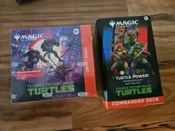 Draft Night Box Teenage Mutant Ninja Turtles & Commander Deck Magic MTG NEW LOT - Image 1