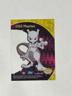 2000 Topps Mewtwo #150 Clear PC5 Pokemon TV Animation Edition - Image 2