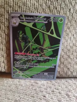 Pokemon TCG Team Rockets Spidops Card 187/182 Destined Rivals - Image 1