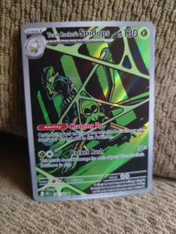 Pokemon TCG Team Rockets Spidops Card 187/182 Destined Rivals - Image 2