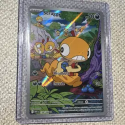 Pokemon TCG Scraggy SV6 White Flare Illustration Rare Holo 138/086 Basic 2025 - Image 1