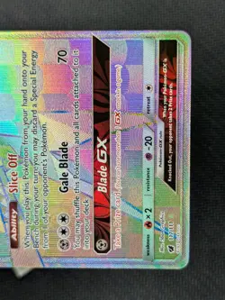Kartana GX 117/111 - Crimson Invasion Rainbow Secret Rare Pokemon TCG NM - Image 5