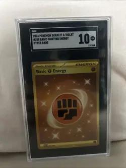 Pokemon 2023 Scarlet & Violet Basic Fighting Energy #258/198 SGC 10 GEM MINT 💎 - Image 1