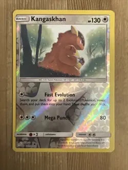 Pokemon TCG Kangaskhan Sun & Moon - Team Up 128/181 Reverse Holo Uncommon NM - Image 1