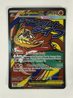 Pokemon TCG Mega Hawlucha ex 268/217 Ascended Heroes Mega Attack Rare Holo - Image 1