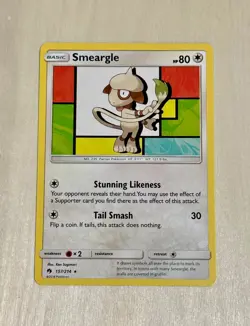 Smeargle 157/214 Rare Lost Thunder Pokemon Near Mint - Image 1