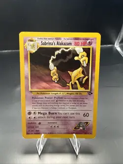 Pokemon Sabrina's Alakazam 16/132 Gym Challenge Holo - Image 1