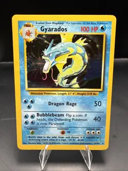 Pokemon Base Set Unlimited Gyarados 6/102 Holo Rare A - Image 2