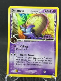 Omanyte (Delta Species) 74/110 Pokemon Holon Phantoms Reverse Holo - Image 1
