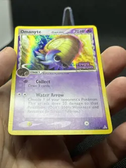 Omanyte (Delta Species) 74/110 Pokemon Holon Phantoms Reverse Holo - Image 3