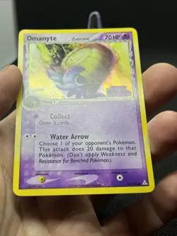 Omanyte (Delta Species) 74/110 Pokemon Holon Phantoms Reverse Holo - Image 4